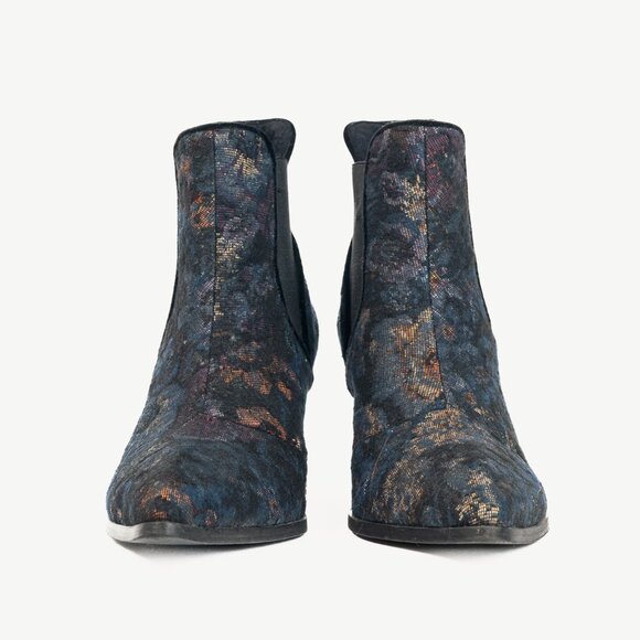 John Fluevog Ara Floral Vintage-Inspired Chelsea Boots - Picture 2 of 12